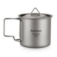 thumbnail image 1 of Aomiun Ultralight Titanium Cup Outdoor Portable Camping Picnic Water Cup, 1 of 8