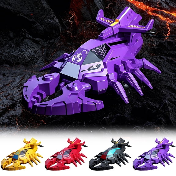 4Pack Simulated Car Car , Climbing Push And Run Inertia Scorpion Vehicle, Plastic Mechanical Insect for Indoor Outdoor Play