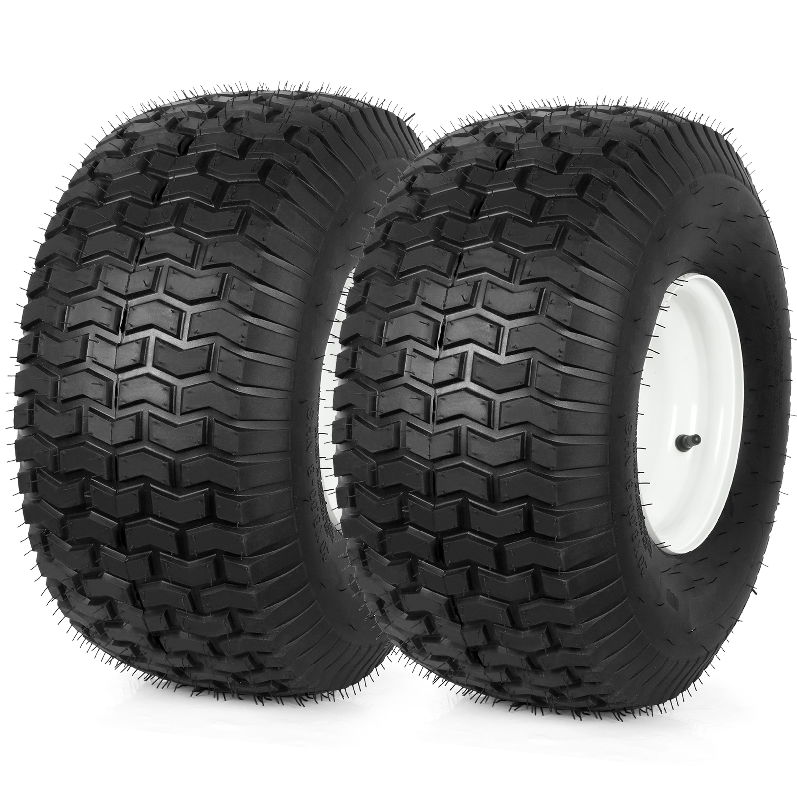 Pneus Tracteur Jardin 4.00-8 Sans Chambre à Air - Lot De 2, 4 Plis, Capacité 672 Lbs - Pour Motobineuse, Trancheuse, Souffleuse