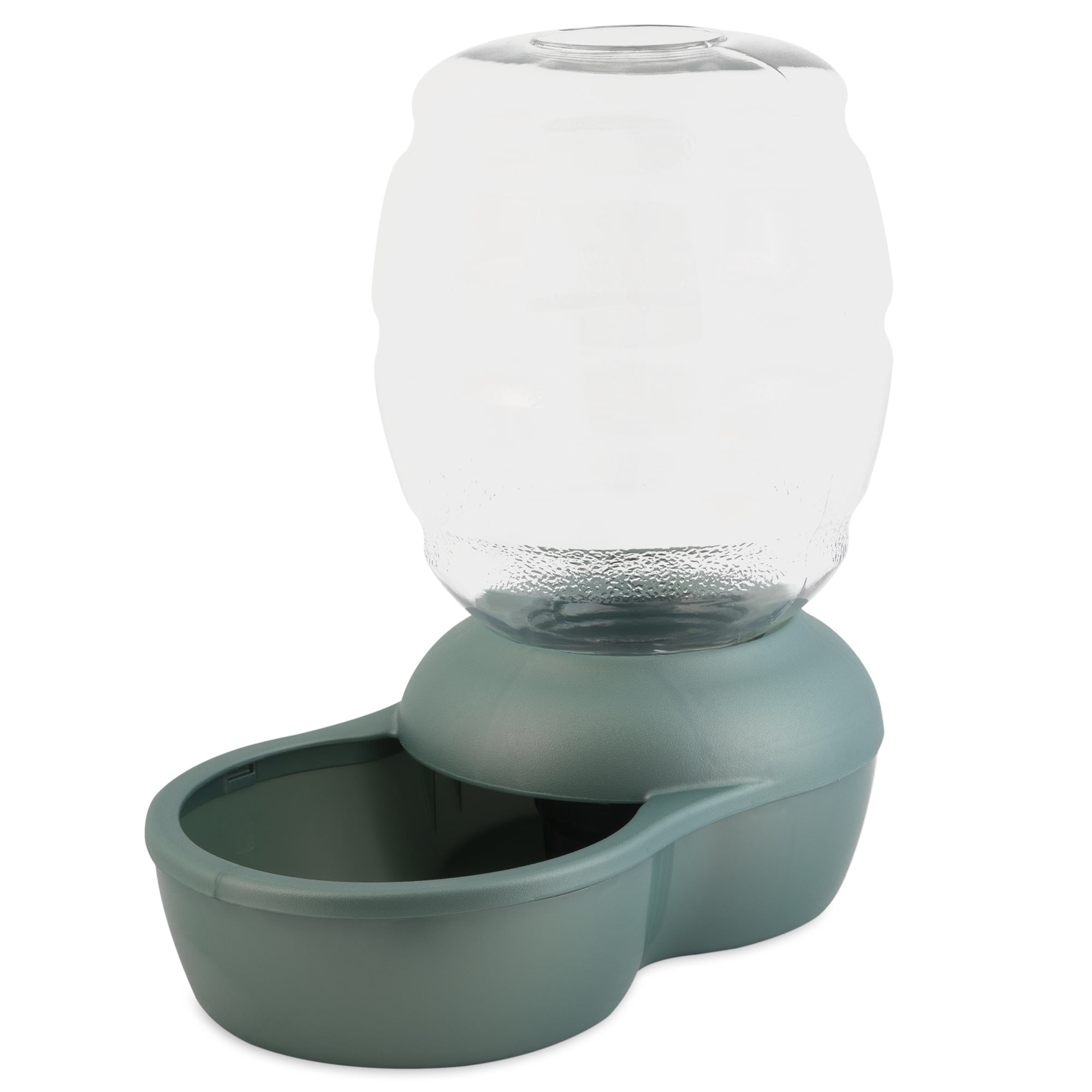 Petmate Pearl Replendish Gravity Pet Waterer with Microban for Cats and Dogs, Silver, 1 Gallon