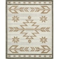 thumbnail image 2 of Unique Loom Outdoor Modern Collection Area Rug - Albuquerque (8' x 10' Rectangle Beige/Brown), 2 of 6