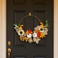 thumbnail image 1 of Guirnalda de Otoño de Girasol Artificial, Calabaza y Hoja de Arce para Decoración de Puerta o Pared en Acción de Gracias, 45 cm o 50 cm, Estilo Completo o Medio, 1 of 6