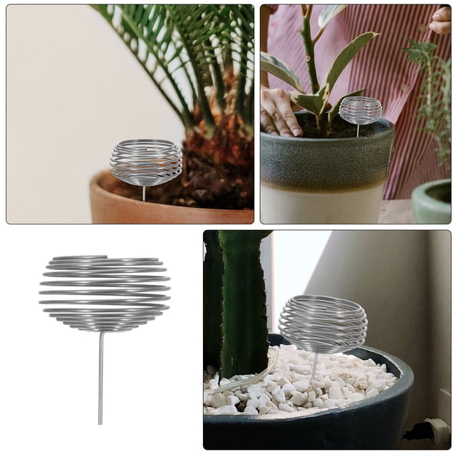 Mobutofu 16 Pcs Tasses à Engrais en Acier Inoxydable Design Rond pour Entretien des Plantes de Jardin