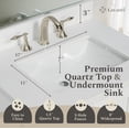 thumbnail image 3 of Lavanti Depos Solidwood 36-inch Bathroom Vanity with Sink - Stylish Gray, 3 of 7