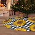 thumbnail image 6 of Yiaed Sunflowers Print Christmas Tree Skirt , Tree SkirtsTree Mat for Christmas Winter Holiday Indoor Decorations-36", 6 of 7