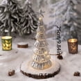 thumbnail image 4 of pdqouc Elegant Glowing Glass Christmas Tree with Multicolor LED Lights for Holiday Home Decor Festive Indoor and Outdoor Decoration Centerpiece for Xmas Parties Decoration, 4 of 8