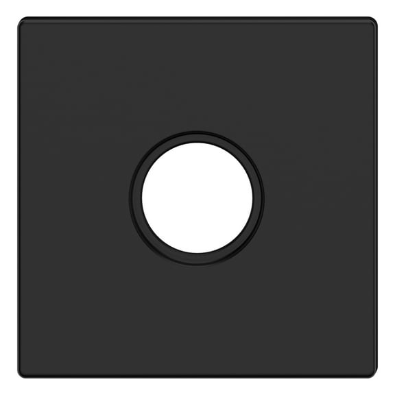 Baldwin R017190IDM 2.62 in. Single Estate Rosette for Dummy Functions, Satin Black