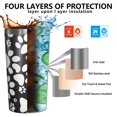 thumbnail image 3 of Black Paw 10oz Tumblers Stainless Steel Tumbler with Lid and Straw,Vacuum Insulated Double Wall Travel Tumbler Cups with Cleaning Brush for Coffee, Tea, 3 of 4