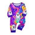 thumbnail image 4 of Matching Family Halloween Pajamas Set - 2026 Cute Ghost & Pumpkin Print Two-Piece Sleepwear Pjs - Family Matching Pajamas Soft Holiday Jumpsuit Loungewear for Family, 4 of 6