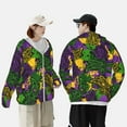 thumbnail image 6 of Kll Mardi Gras7 Print Men'S Women’s Upf 50+ Sun Protection Outdoor Hoodie Jacket Long Sleeve Fishing Hiking Performance Shirt- Medium, 6 of 8