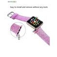 thumbnail image 4 of BadPiggies Soft Silicone Glitter Sport Strap Replacement Band for Apple Watch 38mm 40mm 42mm 44mm iWatch Series 7 6 5 4 3 2 1, 4 of 8