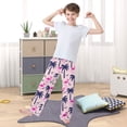 thumbnail image 5 of Palm Tree Flamingo Pattern Pajama Pants Soft Lightweight Lounge Pants Bottoms Sleep Pants Warm Comfy, 5 of 9