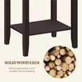 thumbnail image 6 of Topeakmart Small End Table Coffee Table Stand Nightstand Accent Table Living Room Bedside Sofa Table, Dark Coffee, 6 of 7