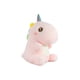 thumbnail image 1 of Dinosaurio De Peluche con Cuerno Tierno Rosa Importadora La Merced Felpa Suave, 1 of 4