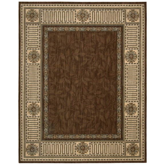 Nourison Vallencierre Brown Area Rug VA27 5'3" x 8'3"