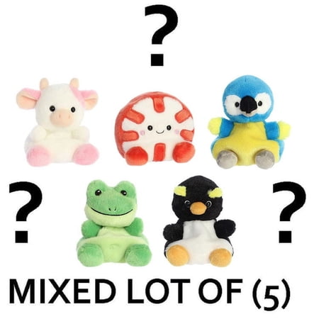 Aurora World Plush - Palm Pals - MIXED LOT OF 5 (5 inch) (Walmart Only)