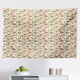 thumbnail image 1 of Leaves Tapestry, Autumn Tones Leaves Abstract Design Printed Illustration, Fabric Wall Hanging Decor for Bedroom Living Room Dorm, 2 Sizes, Marigold Dark Peach, by Ambesonne, 1 of 1