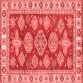thumbnail image 1 of Ahgly Company Indoor Square Abstract Red Modern Area Rugs, 3' Square, 1 of 4
