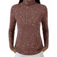 thumbnail image 4 of BILIKEYU Women's Cozy Knitted Casual Loose Fashion Long Sleeve Sparkle Tops, Sweatshirt For Women, Sequin Sweaters For Women, Winter Outfits For Women, 4 of 6