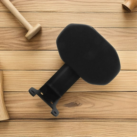 COMPUKAS Motorcycle Passenger Seat Backrest Cushion Pad Black Pu Sponge Iron 1Set For Electric Scooters And Motorcycles