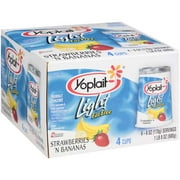 Yoplait Light Strwbry Bana 4 Cup