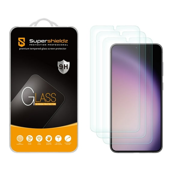 (3 Pack) Supershieldz Designed for Samsung Galaxy S24 Plus / Galaxy S25 Plus Tempered Glass Screen Protector, Anti Scratch, Bubble Free