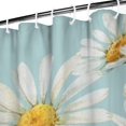 thumbnail image 3 of Lightblue Daisy Flower Watercolor Pattern Shower Curtain 36"x72" ,Bathroom Decorative Shower Curtains Set with 12 Hooks,Modern Waterproof Washable Shower Curtain, 3 of 6