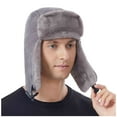 thumbnail image 2 of ZOYOEN Mens Winter Hats with Ear Flaps- Casual Knit Warm Ski Cap Aviator Hats Gray Size Free Size, 2 of 5