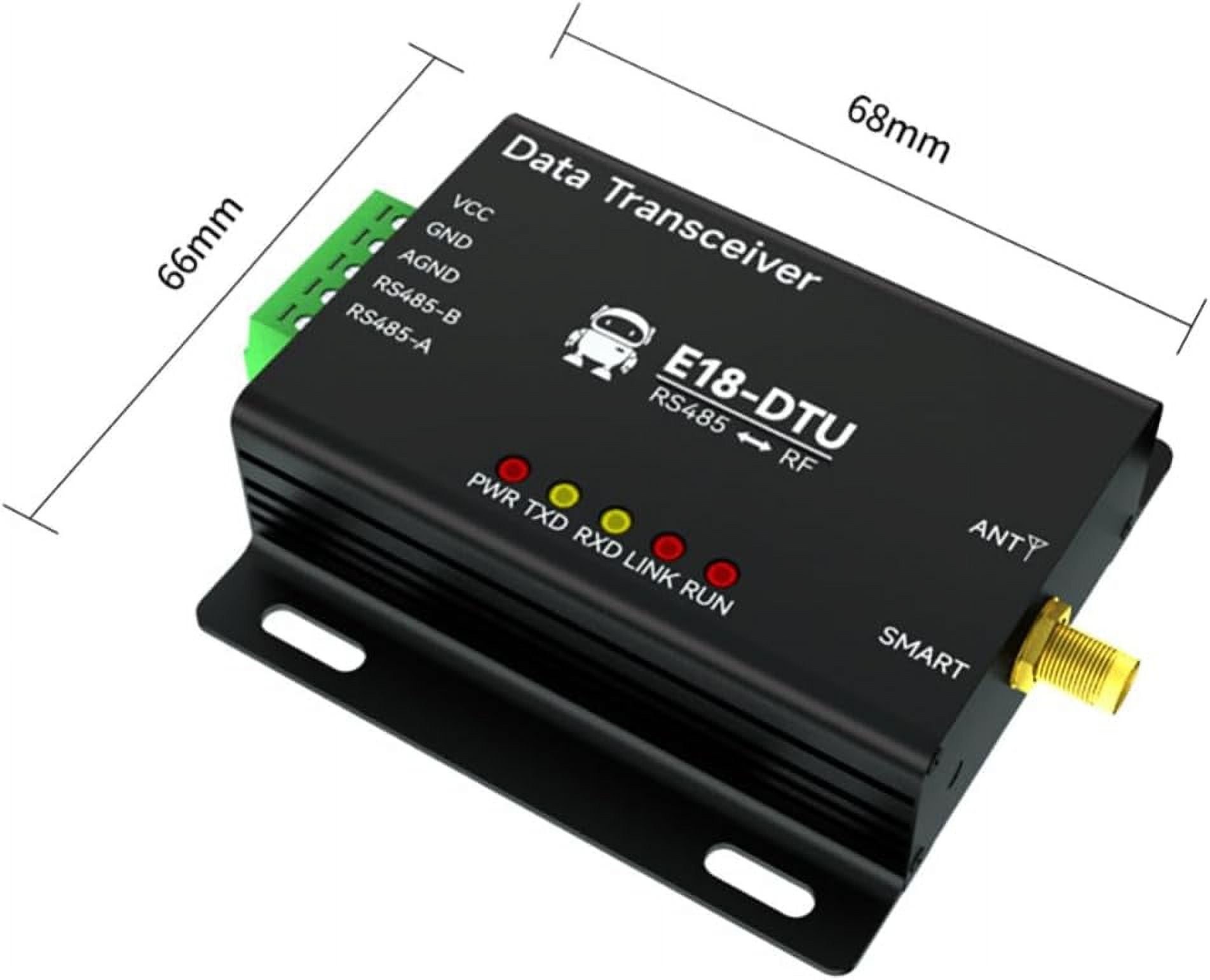 2.4G CC2530 Zigbee3.0 Wireless Data Transmission Station E18-DTU(Z20-485) RS485 RF Network Self-Healing 20dbm Low Power Watchdog
