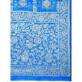 thumbnail image 5 of Dupatta Bazaar Women's Turquoise Blue Banarasi Bandhej Gharchola Silk Dupatta, 5 of 6
