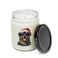 thumbnail image 2 of Hello Winter Rottweiler Frosty Morning Walk Welcome Snowy Christmas Soy Wax Candle Rottie Dog Lover Gifts Idea 9oz White Birch & Black Pepper Candle - 02018, 2 of 5