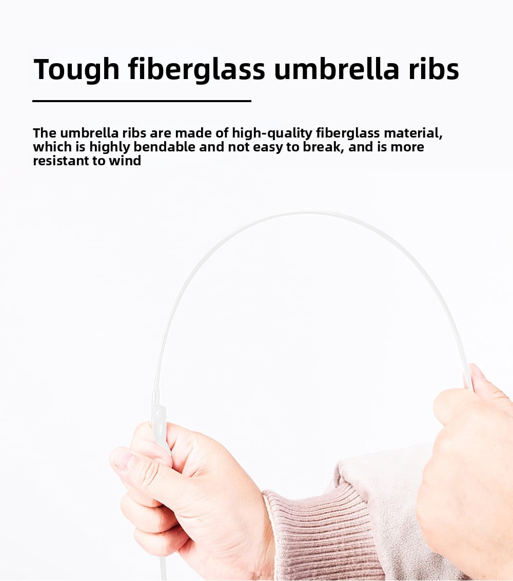Kids Clear Transparent Rainbow Umbrella, Easy-Grip Handle, Durable Fiber Frame, Compact Children's Rain Umbrella for School & Travel, Boys & Girls
