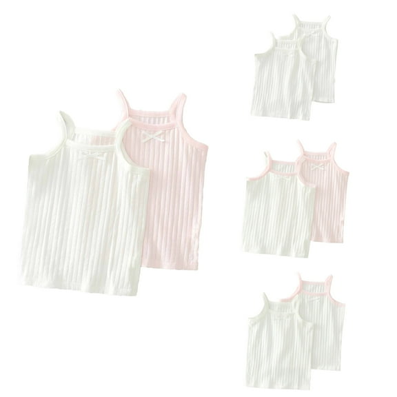 Ahuyic Summer Toddler Girls Short Sleeve Tshirt,Girls Casual Blouse And Tank Tops,Summer Girls Sweat-absorbing Breathable Stretch Bottoming Camisole Top