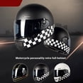 thumbnail image 2 of Casco integral retro DOT clásico para cuatro estaciones, última versión, universal, para protección de seguridad vintage, para andar en motocicleta o scooter, 2 of 5