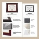 thumbnail image 5 of Marco para diplomas GAMYPET de madera maciza de 21,6 x 27,9 cm con alfombrilla granate, 5 of 8