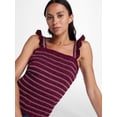 thumbnail image 5 of Time and Tru Women's Smocked Cotton Tank Top with Ruffle Straps, Sizes XS-XXXL, 5 of 6