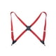 thumbnail image 2 of Sonducket Tirantes de poliéster para hombres y mujeres, de moda, coreanos, fáciles de combinar, universales, para adultos, tirantes traseros de Accesorios de disfraces Rojo, 2 of 6
