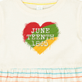 thumbnail image 4 of Inktastic Juneteenth 1865 Heart Girls Baby Dress, 4 of 5