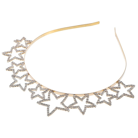 Uonlytech 1Pcs Shiny Headbands for Women Girls Gold Headdress for Party