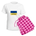 thumbnail image 5 of CafePress - I Stand With Ukraine Pajamas - Women's Short Sleeve Print T-Shirt and Pants Light Cotton Pajama Set, 5 of 7