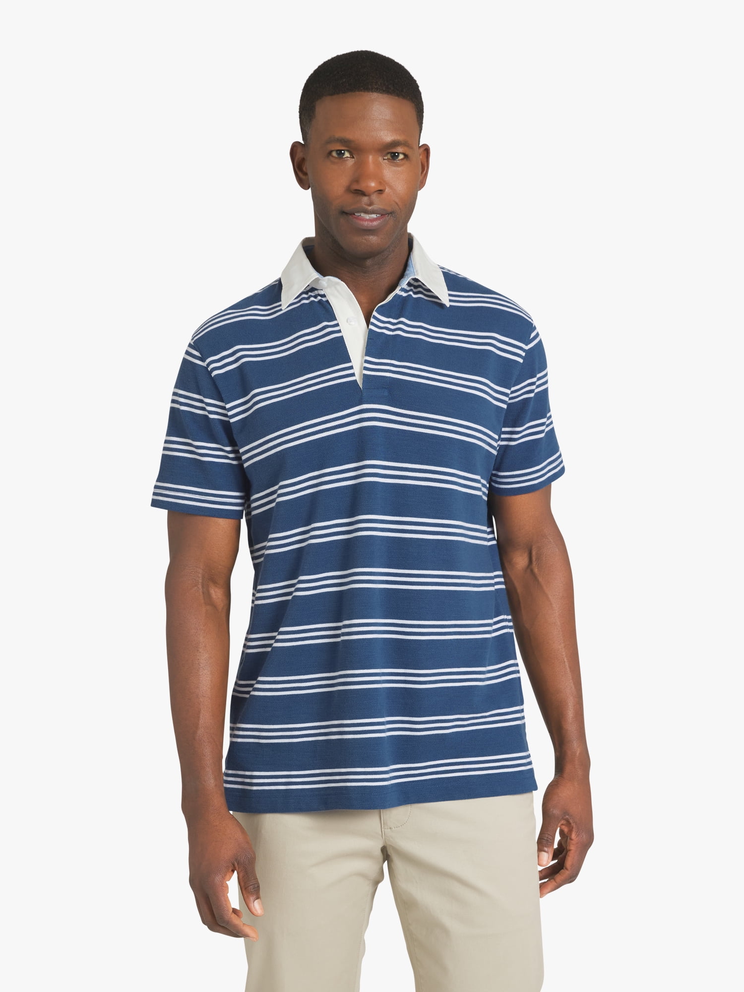 Chaps Men's Striped Pique Polo, Sizes S - 2XL