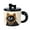 Brown, variant on 370ML Ceramic Cats Themed Drinking Water Cup Creative Personality Mug with Lid
