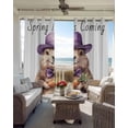thumbnail image 6 of Spring Groundhog Festival Kitchen Curtains Carrot Pastoral Country Animal Cafe Short Curtains for Bathroom Blackout Window Curtain Small Window Treatment Drapes for Bedroom Living Room 52"x45"x2, 6 of 9