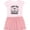 Pink With Stripes, variant on Inktastic This Kid Kindergarten Grad Girls Toddler Dress