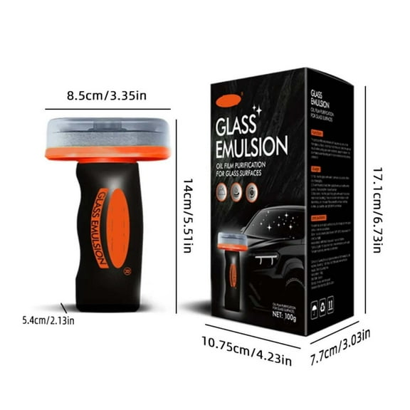 Glass Cleaner for Windshield, Glass Oil Film Remover for Car, Prevents Rain and Fog Polishing Tool 100g