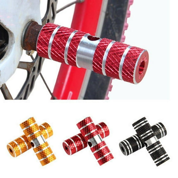 1 Pair Mountain Bike Bicycle Axle Cylinder bike pegs Pedal Alloy Foot Stunt Pegs Cylinder Replacement Bike Pegs