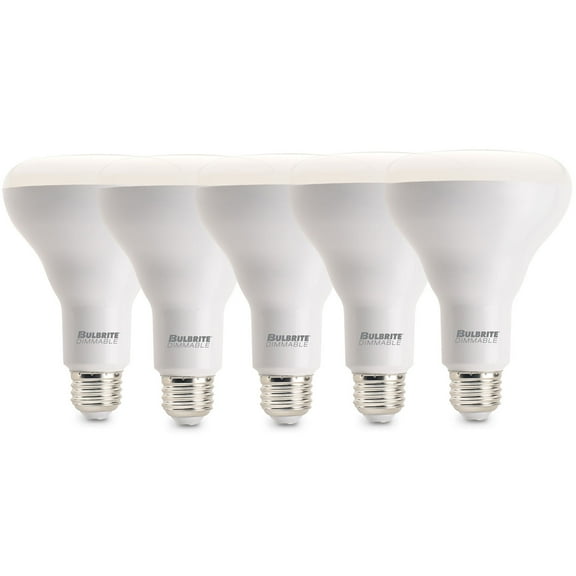 Bulbrite 861640 Pack Of (5) 9 Watt Dimmable Br30 Medium (E26) Led Bulbs - Silver