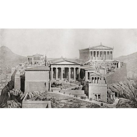 Design Pics DPI1872714 The Acropolis Athens Greece As It Would Have Appeared in Ancient Times From The Book Harmsworth History of The World Published 1908 Poster Print, 19 x (Best Pic In The World)