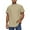 Khaki, variant on Taqqpue Mens Short Sleeve Guayabera Shirts Linen Cotton Button Down Mexican Embroidered Cuban Wedding Shirt Summer Beach Tops