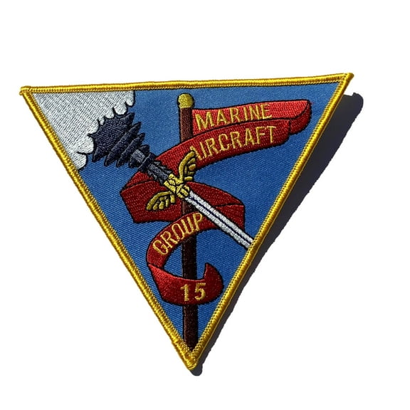 Marine Air Group MAG-15 Patch- Plastic Backing